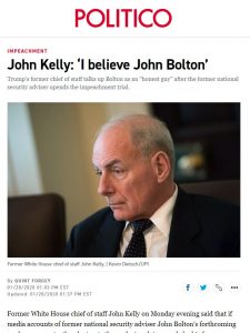 General John Kelly, Politico, Moore PR